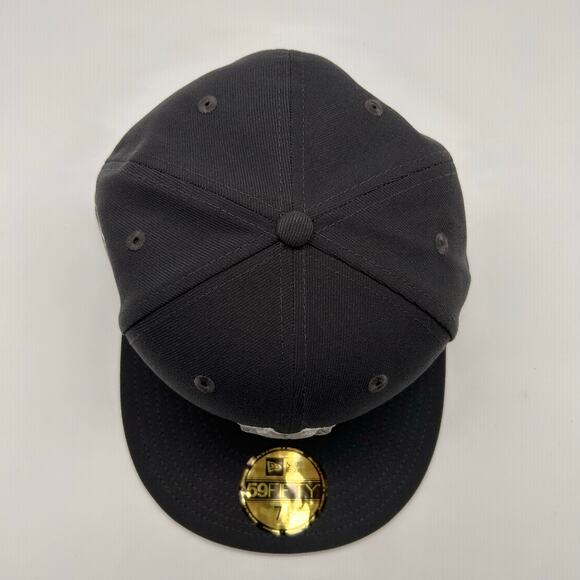 New Era 59Fifty New York Yankees Fitted Hat 7 1/2 Gray 1999 World Series MLB Cap - Picture 5 of 9